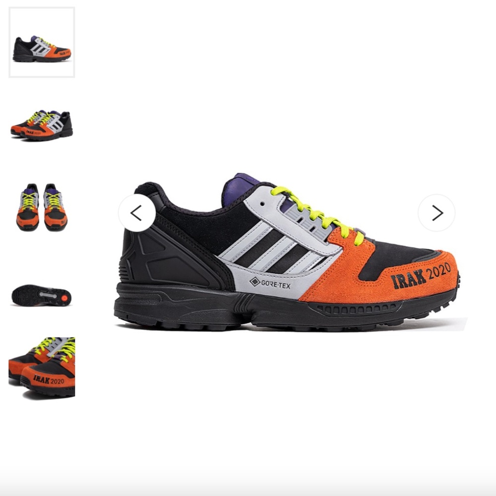 IRAK Mens x adidas ZX 8000 GTX US 7 NWT